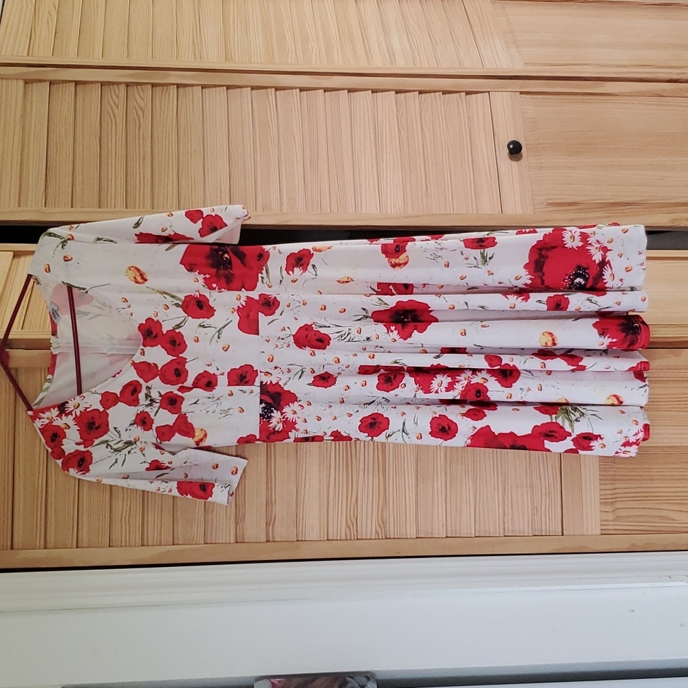 Vintage inspired a line dress size L